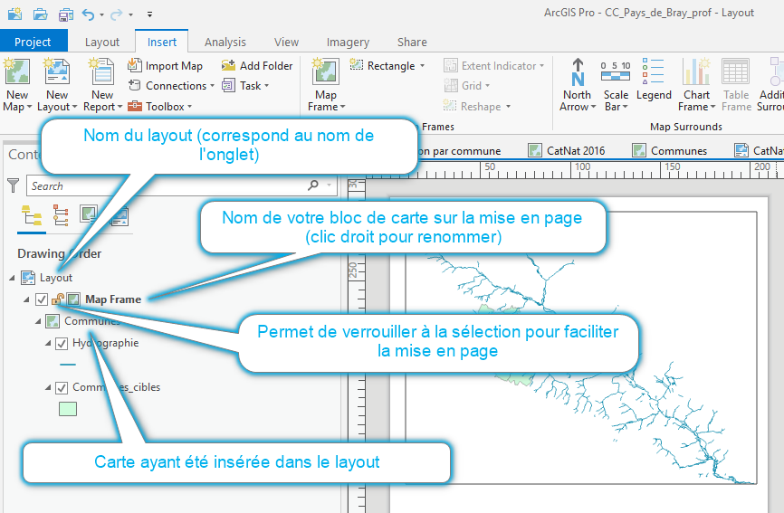 Créer une carte mise en page (layout)