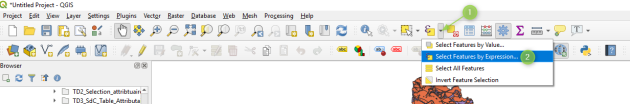 Select All Feature Example Select features by attributes